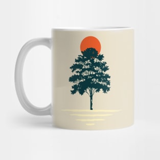 Minimalist Abstract Nature Art #32 Elegant Tree Mug